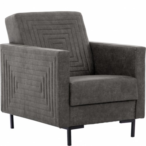 Atpūtas krēsls SOLVO, Melns/Tumši pelēks